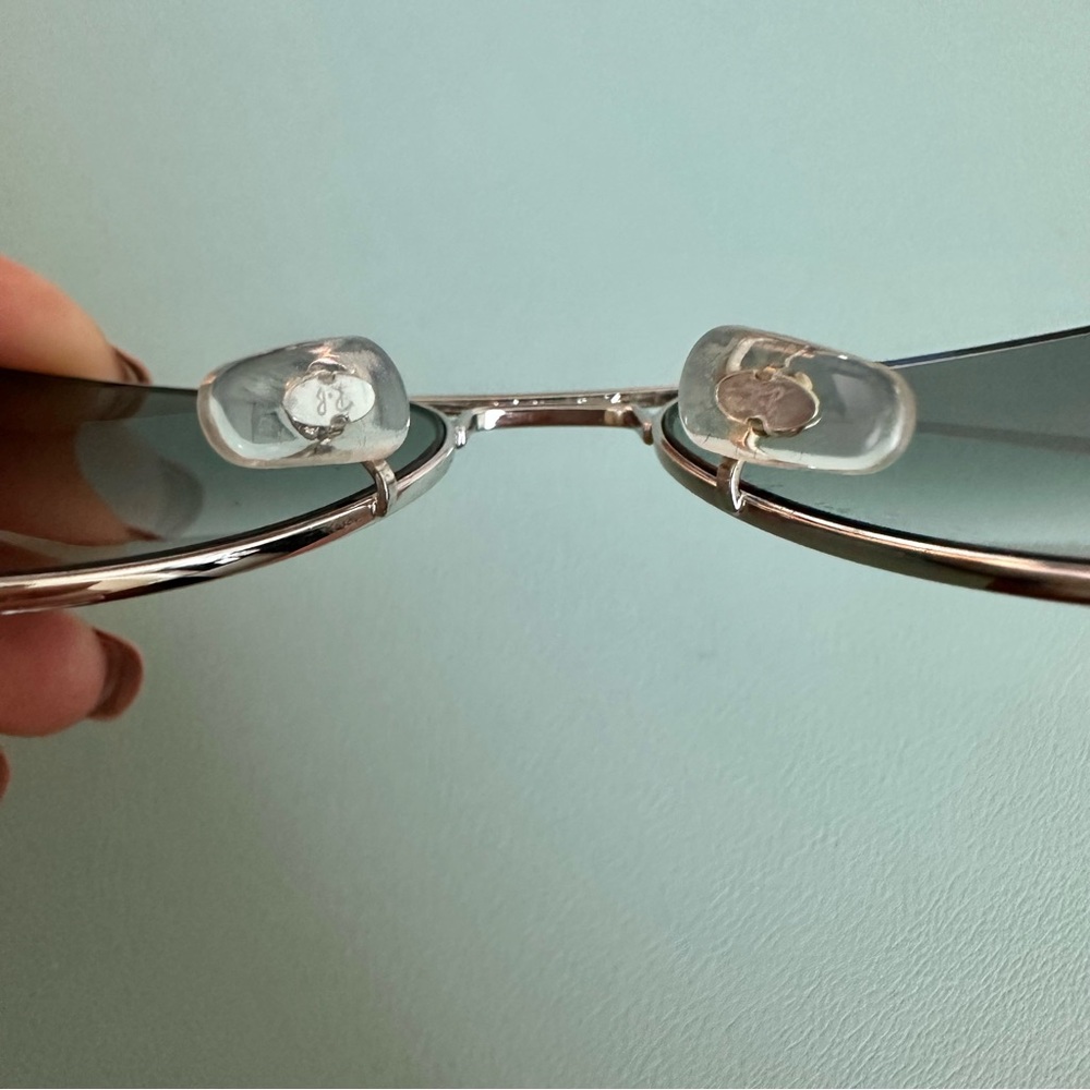 | ray ban • blue lense 2035 aviator silver frame | - Picture 10 of 16